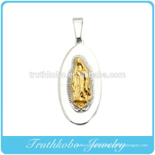 High Quality Casting Pendant Factory Price Wholesale Custom Metal Casting Gold Virgin Mary Stainless Steel Jewelry Pendant